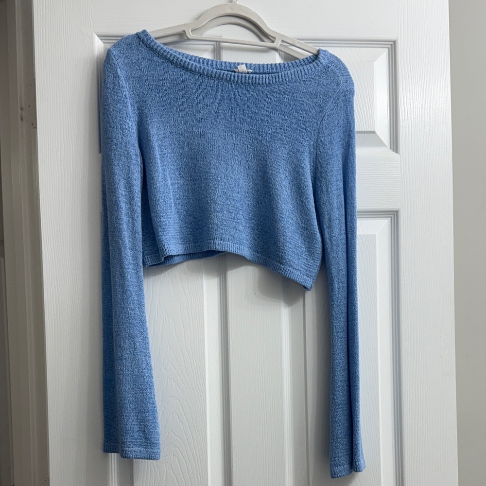 Garage Light Blue Knit Top